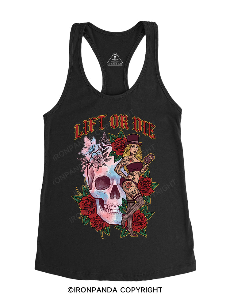 LIFT OR DIE Gym Racerback Tank