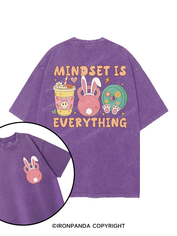MINDSET IS EVERYTHING printed Gym Shirt