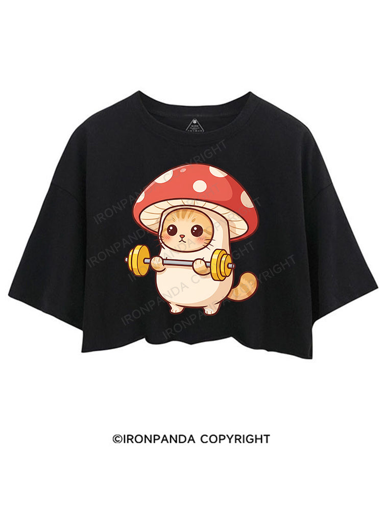 Shroomy Buff Cat CROP TOPS