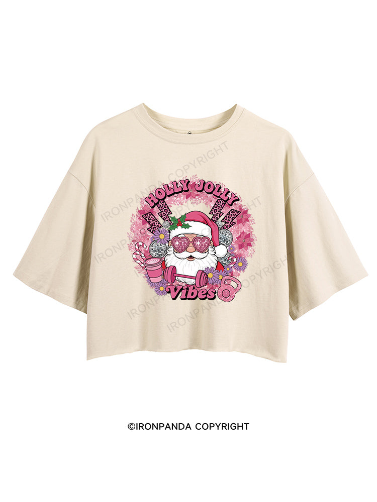HOLLY JOLLY Vibes  CROP TOPS