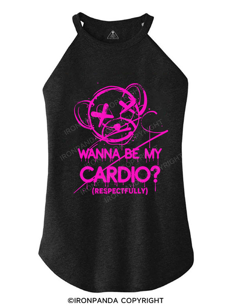 WANNA BE MY CARDIO ROCKER COTTON TANK