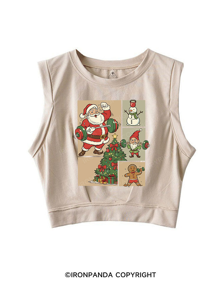 Holiday Fitness Club SLEEVELESS CROP TOPS