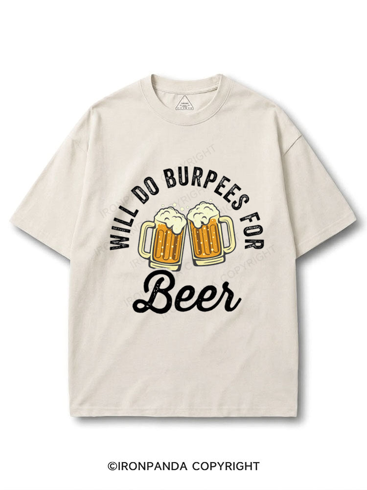Will Do Burpees For Beer COTTON PUMP COVER