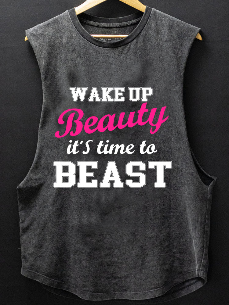 Wake up Beauty time to get Beast Scoop Bottom Cotton Tank