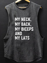 my neck my back my biceps and my lats SCOOP BOTTOM COTTON TANK