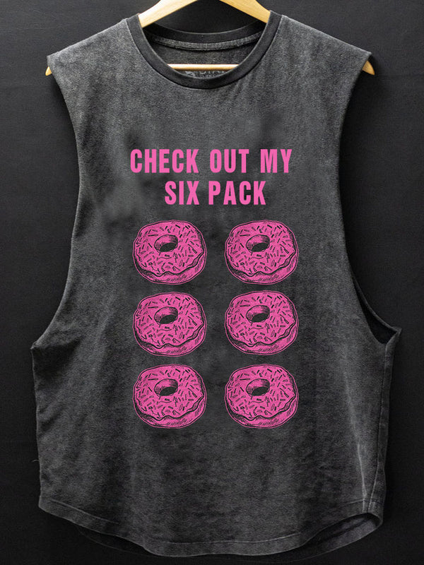 Check Out My Six Pack SCOOP BOTTOM COTTON TANK