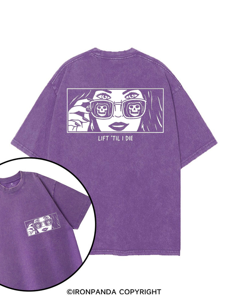 LIFT 'TIL I DIE printed Gym Shirt