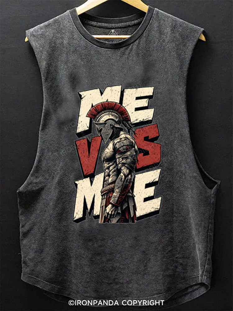 Me Vs Me Spartan Warrior Scoop Bottom Cotton Tank