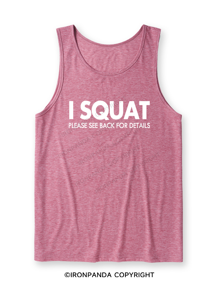 I SQUAT Ultra Soft Heather Tank