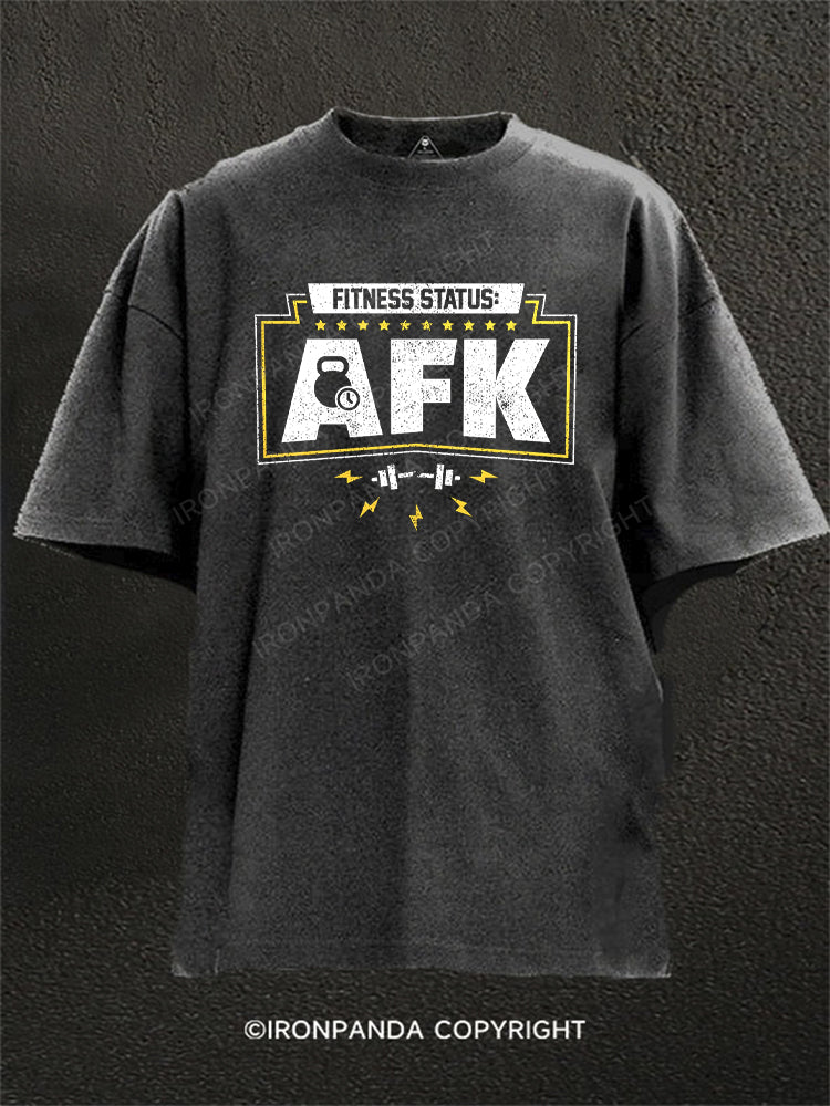 FITNESS STATUS: AFK Washed Gym Shirt