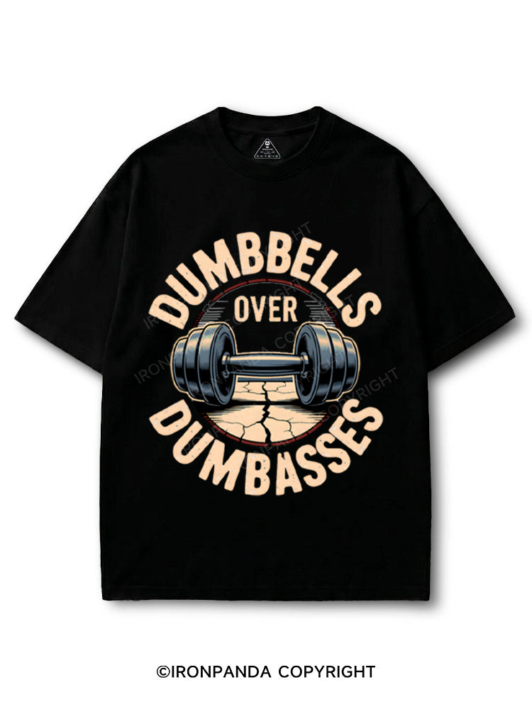 Dumbbells Over Dumbasses Funny COTTON PUMP COVER