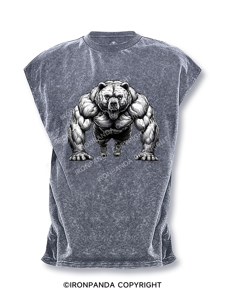 Bear Push-ups Cut Off Tank
