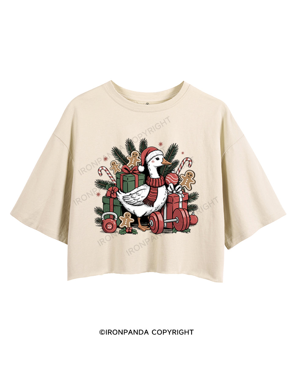 GOOSE'S MERRY MUSCLE TIME CROP TOPS