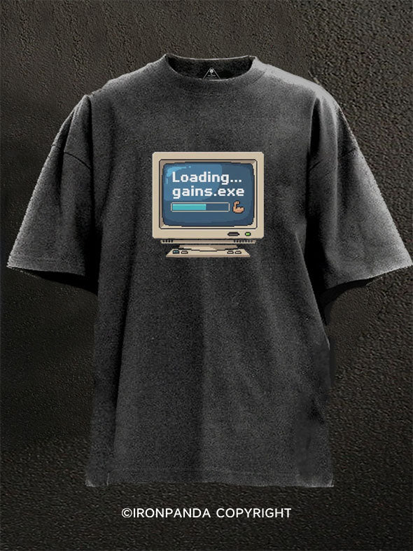 Loading Gains Washed Gym Shirt