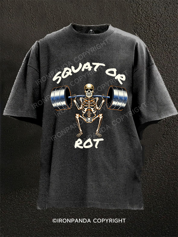 SQUAT OR ROT Washed Gym Shirt