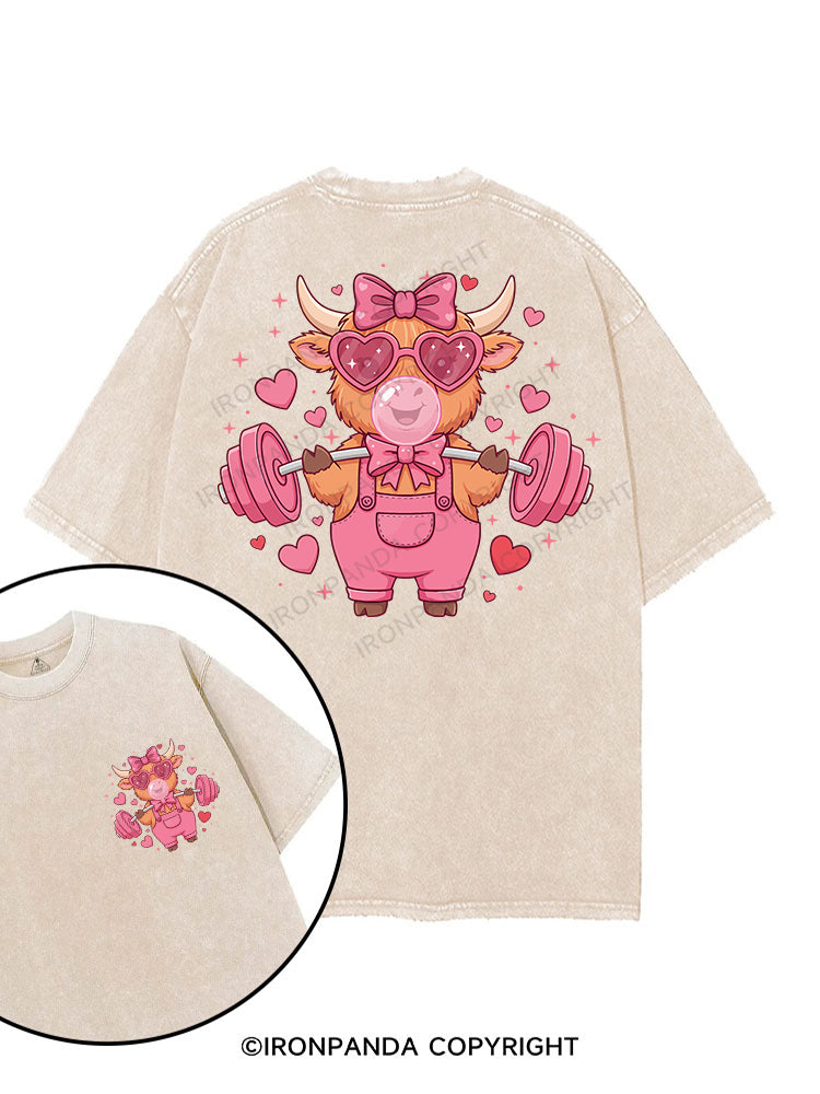 Iron Moo printed Gym Shirt