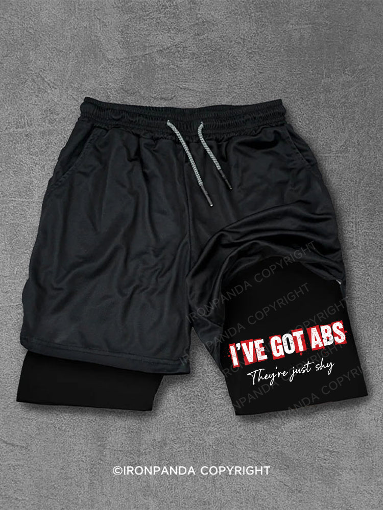 I've got abs They're just shy Performance Training Shorts