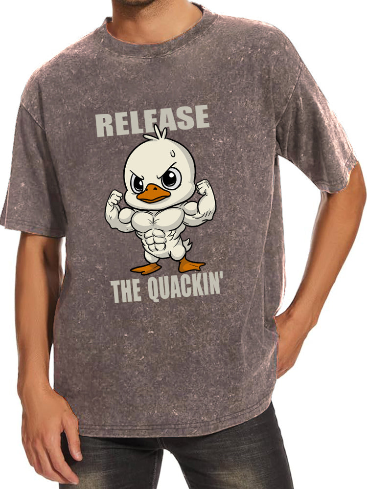 Release The Quackin Washed Gym Shirt