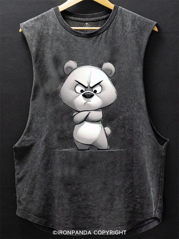angry little bear SCOOP BOTTOM COTTON TANK