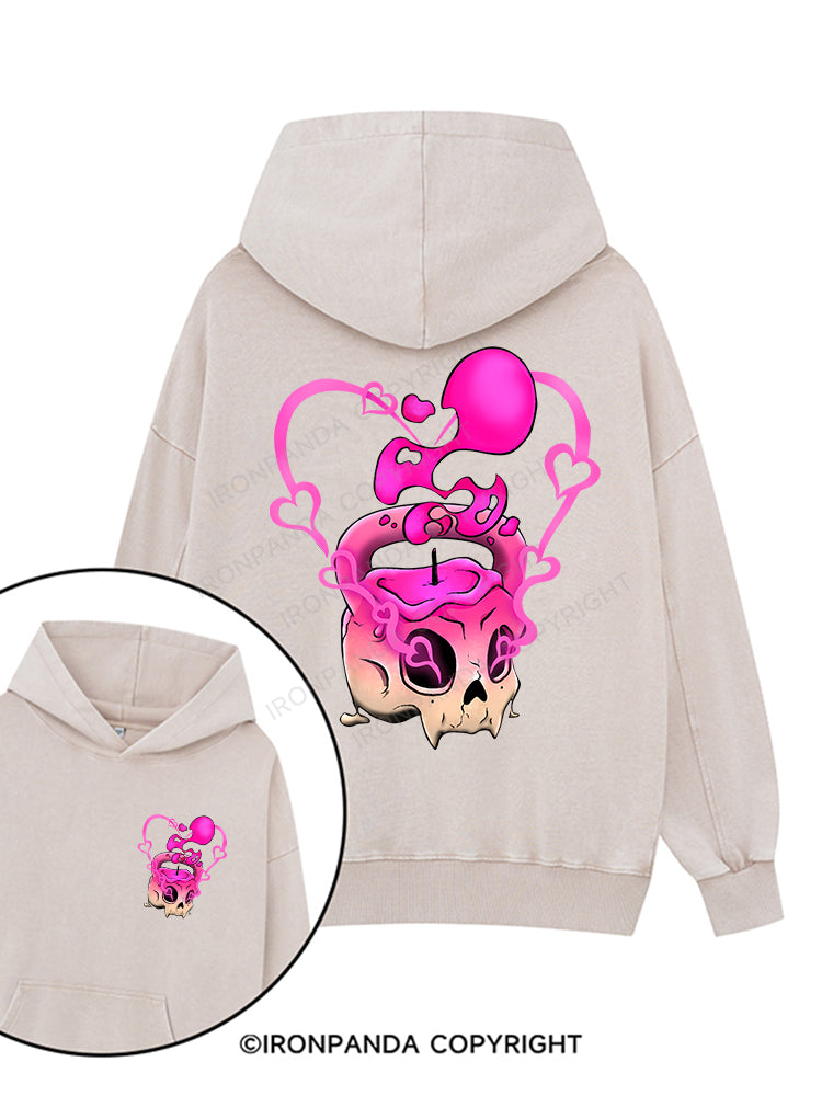 Deadlift of Love Printed Washed Gym Hoodie