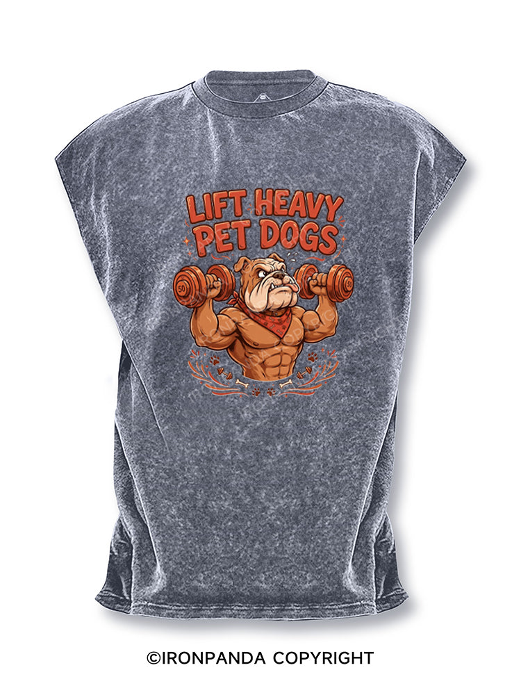 Lift Heavy Pet Dogs Funny Cut Off Tank