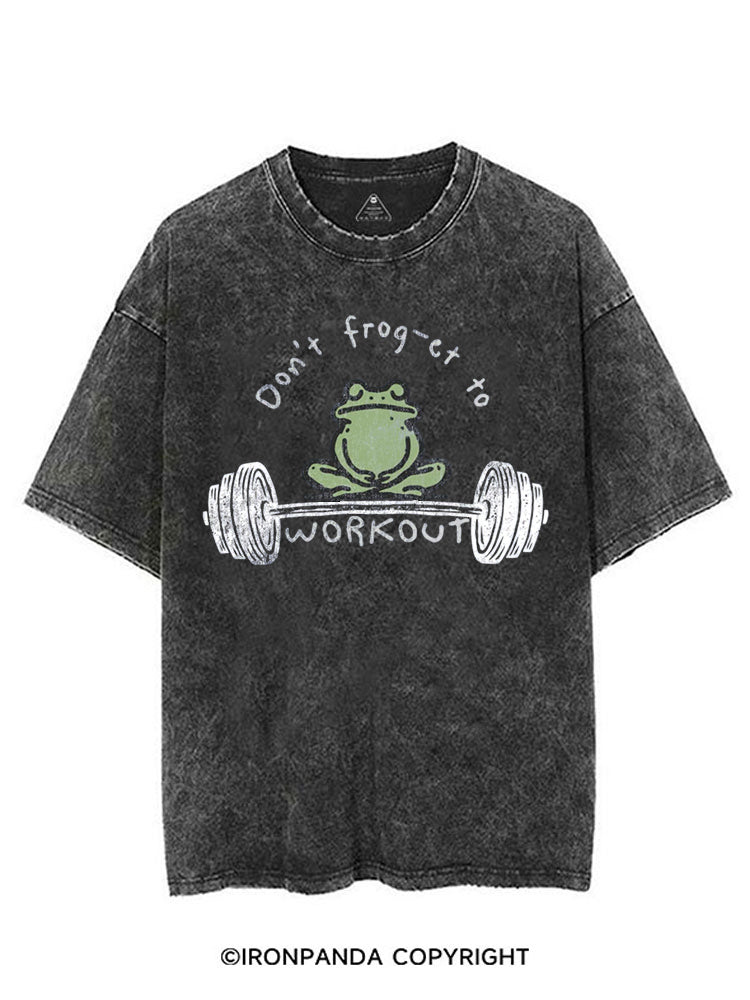 Don't frog-et to WORKOUT VINTAGE GYM SHIRT