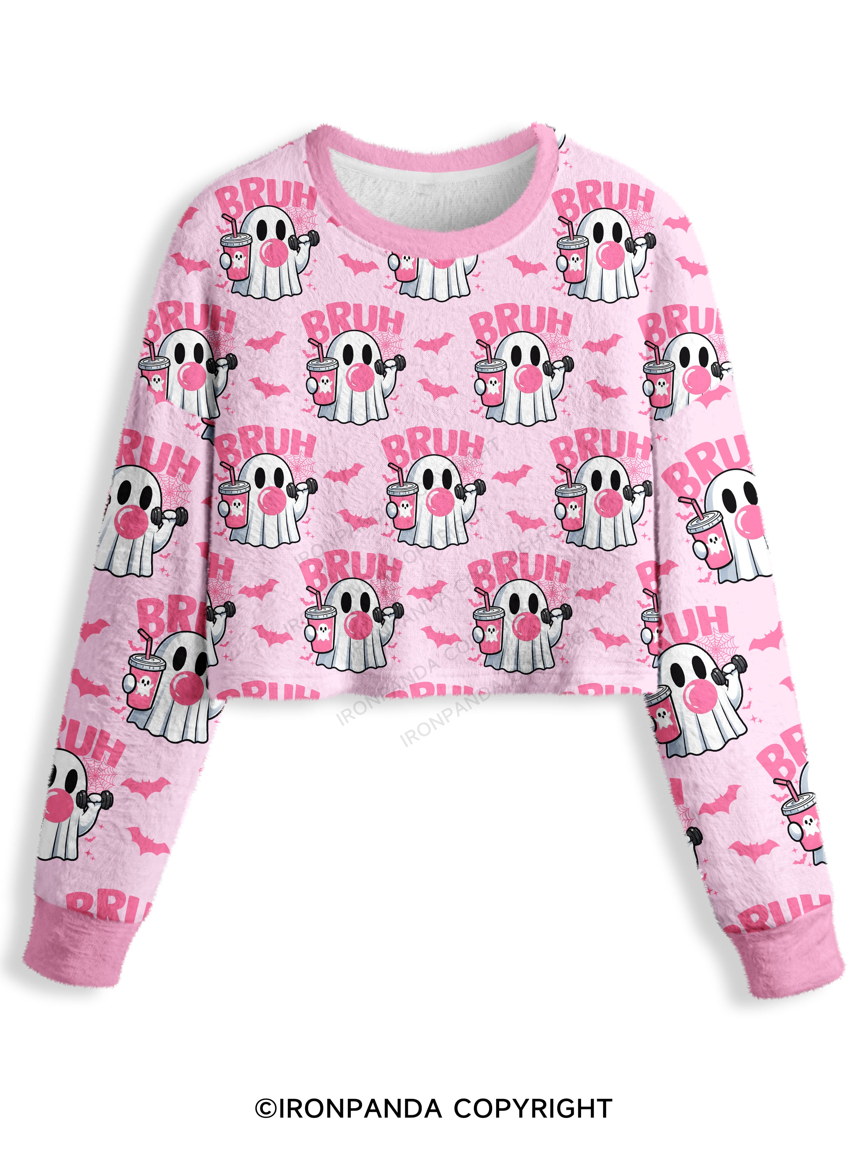 BRUH Crop Ugly Sweater