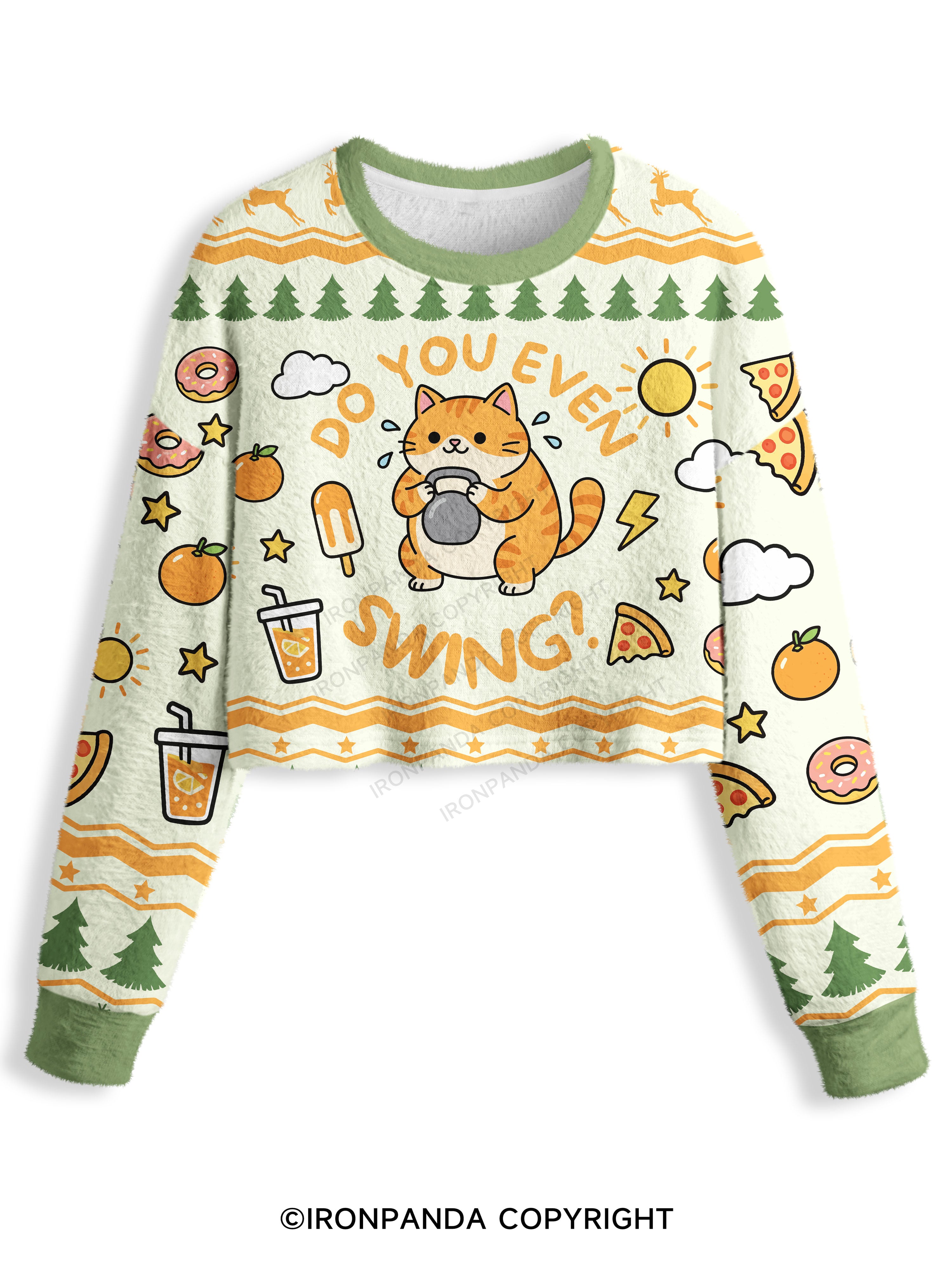 DO YOU EVEN SWING Crop Ugly Sweater