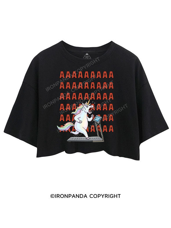 unicorn  cardio CROP TOPS