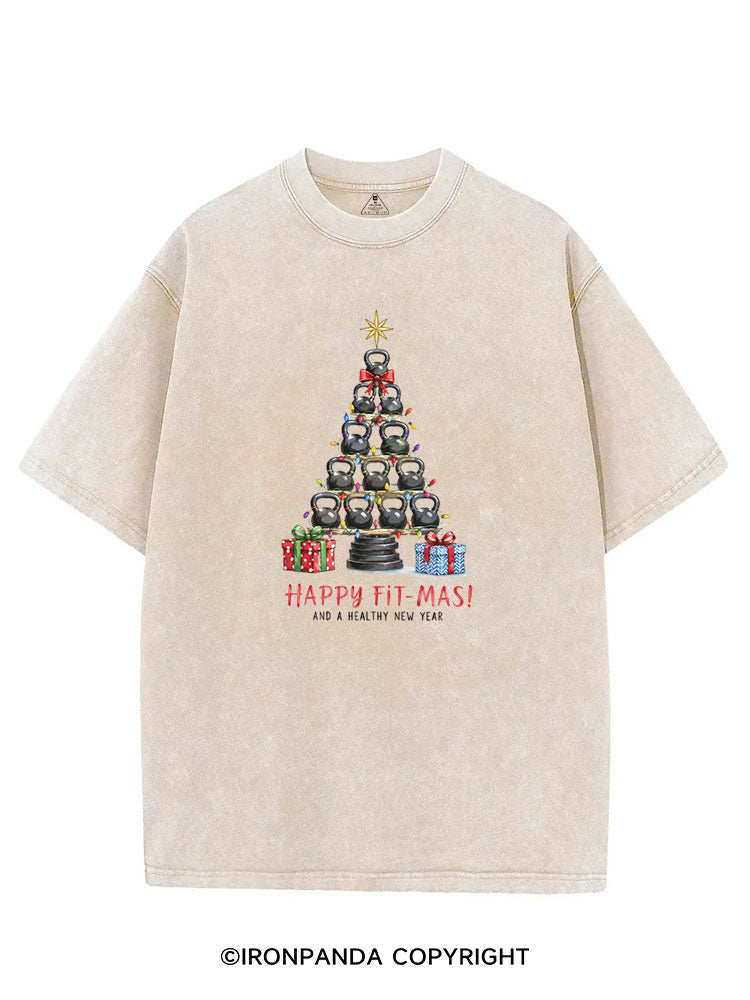 HAPPY FIT-MAS! AND A HEALTHY NEW YEAR VINTAGE GYM SHIRT