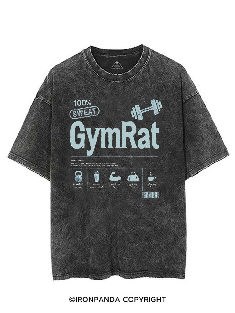 Gym Rat Nutrition Facts VINTAGE GYM SHIRT
