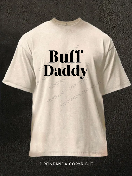 buff daddy Washed Gym Shirt