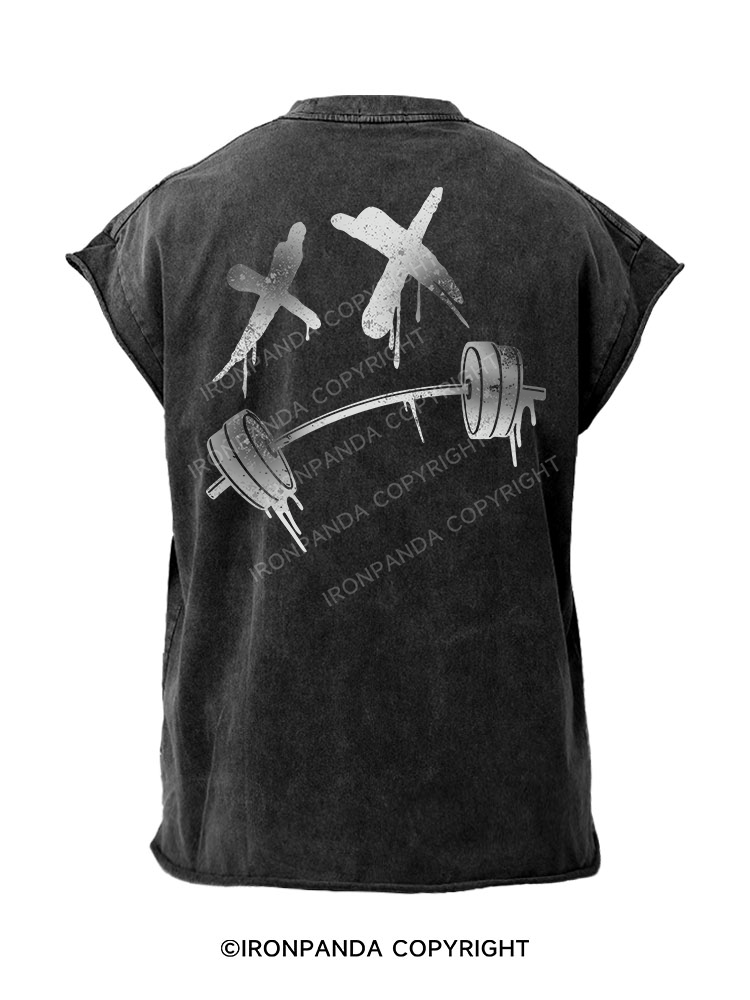 Sore & Smiling  Back Printed Cut Off Tank