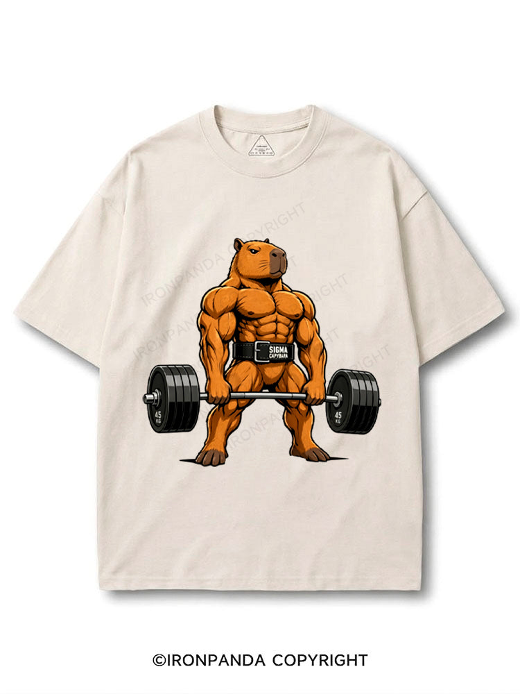 Sigma Muscular Capybara Bodybuilder COTTON PUMP COVER