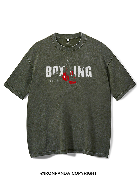 Boxing Washed Gym Shirt