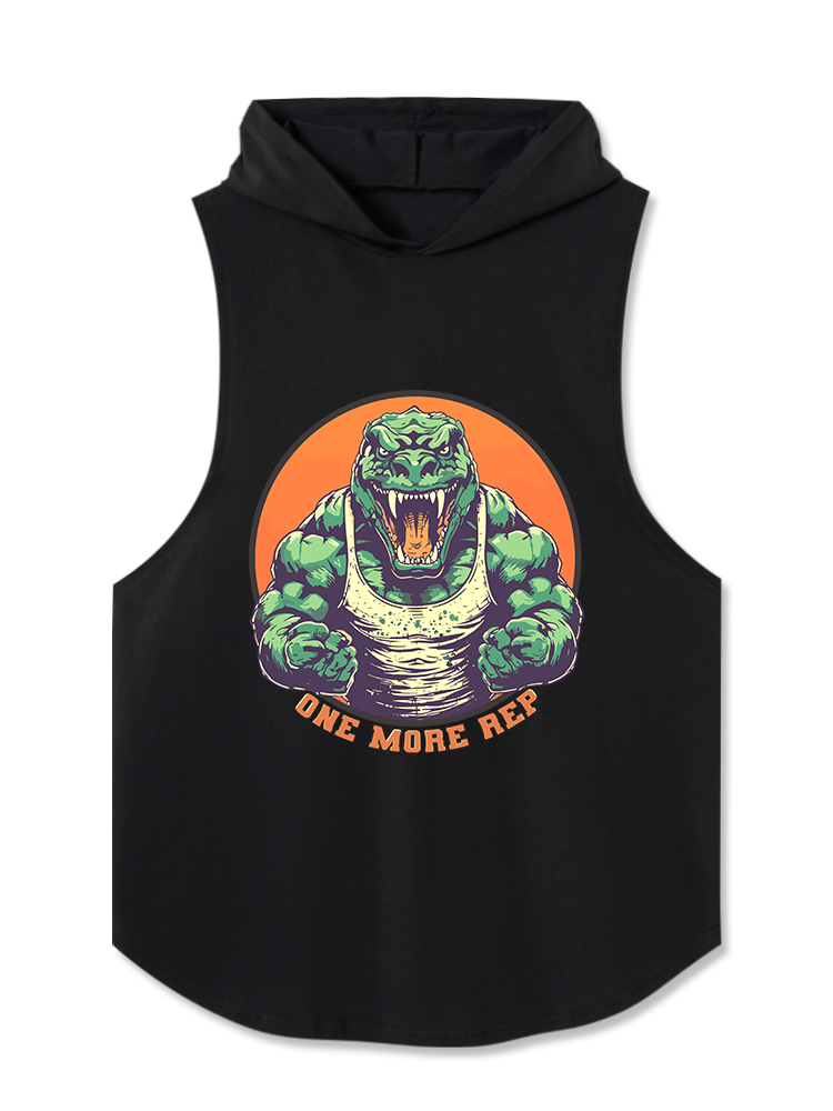 One More Rep Hooded Tank