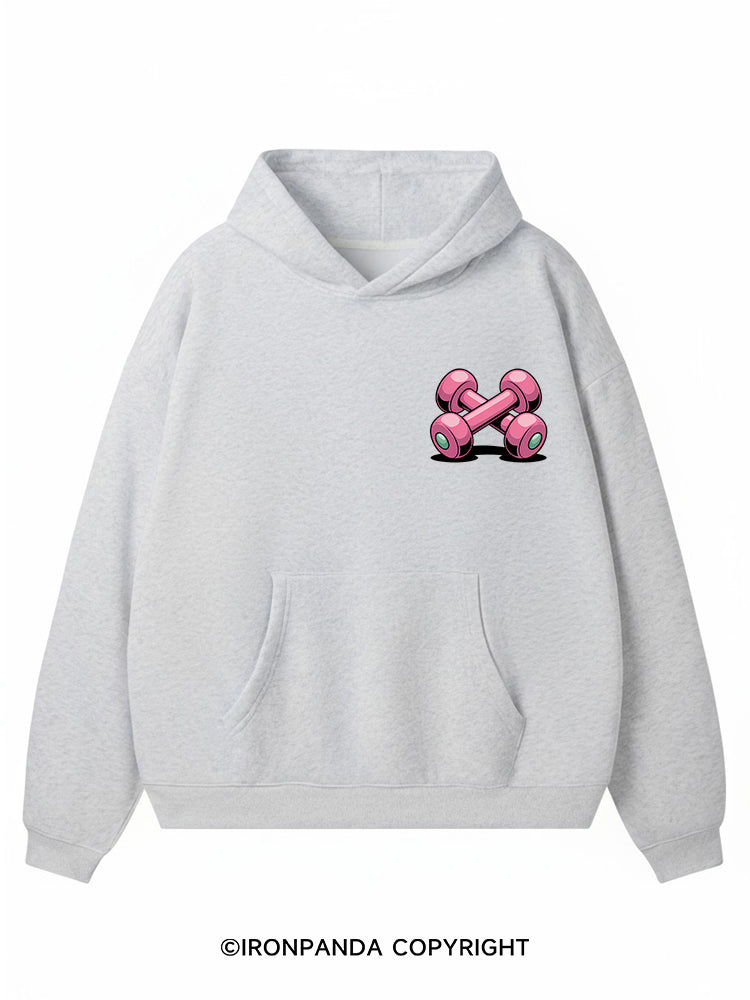 I'M JUST HERE BECAUSE I LIKE TO EAT Premium Fleece Gym Hoodie