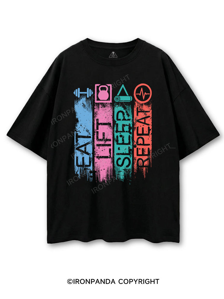 EAT,LIFT,SLEEP,REPEAT COTTON PUMP COVER