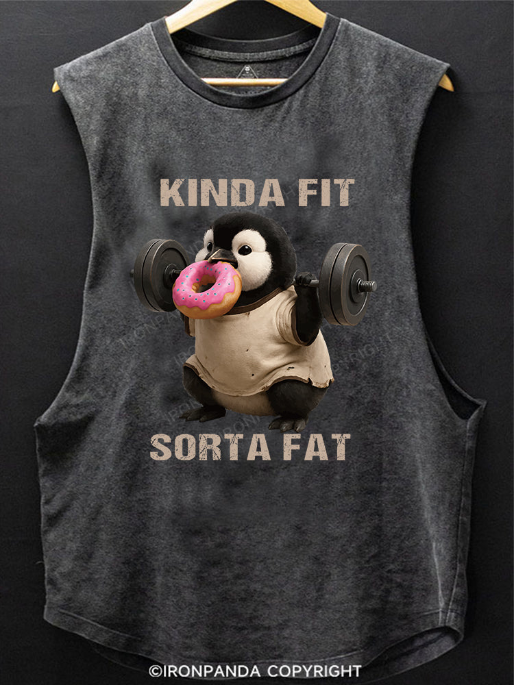 KINDA FIT SORTA FAT Scoop Bottom Cotton Tank