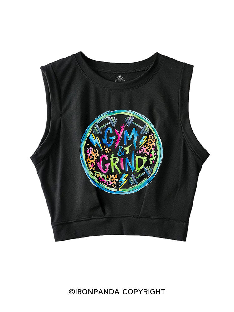 GYM & GRIND SLEEVELESS CROP TOPS