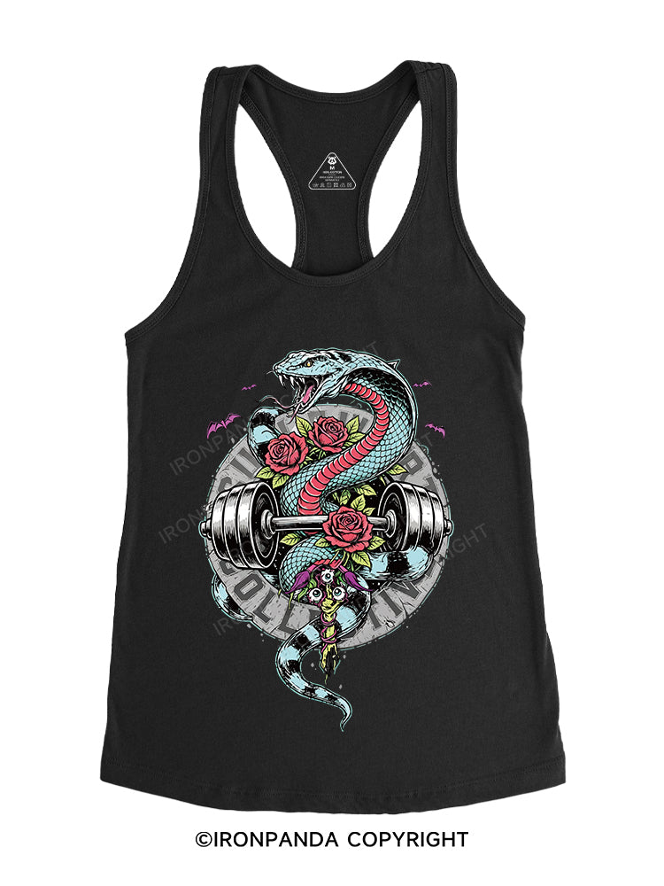 Snake & Barbell Gym Racerback Tank