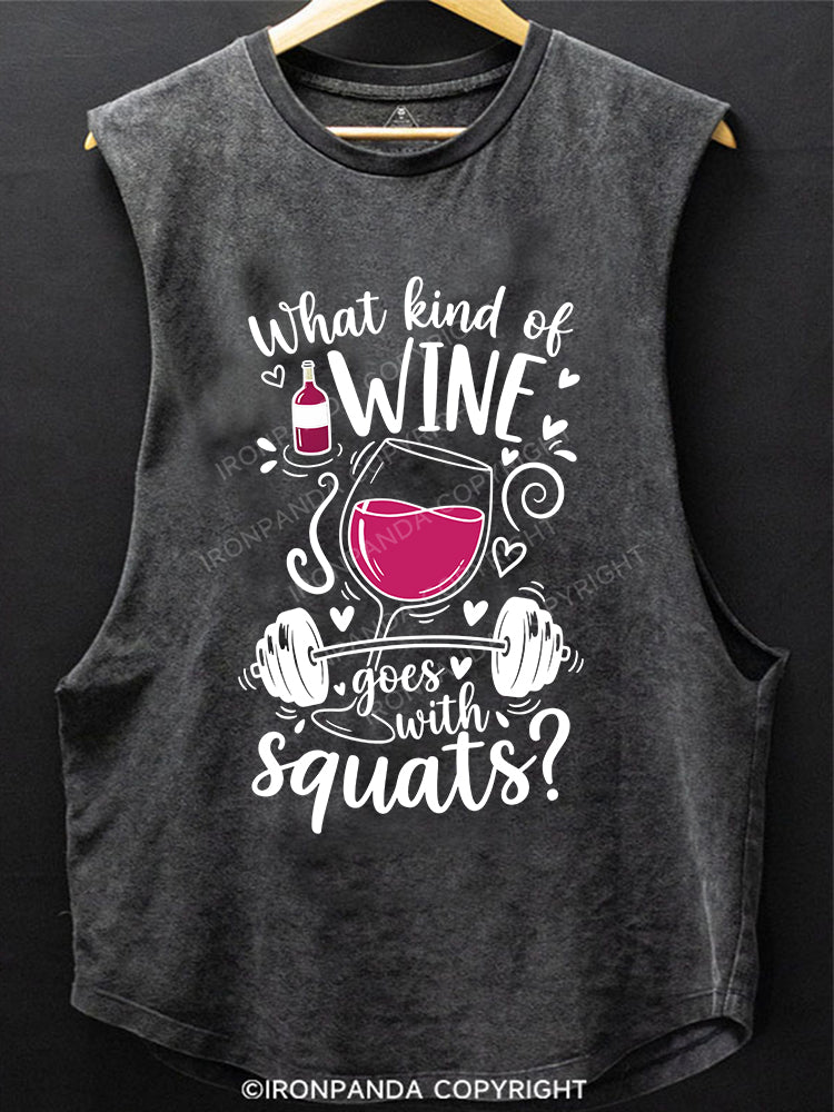 What kind of wine goes with squats SCOOP BOTTOM COTTON TANK