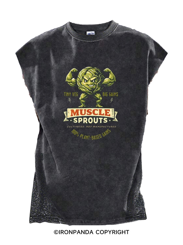 Muscle Sprouts Cut Off Tank