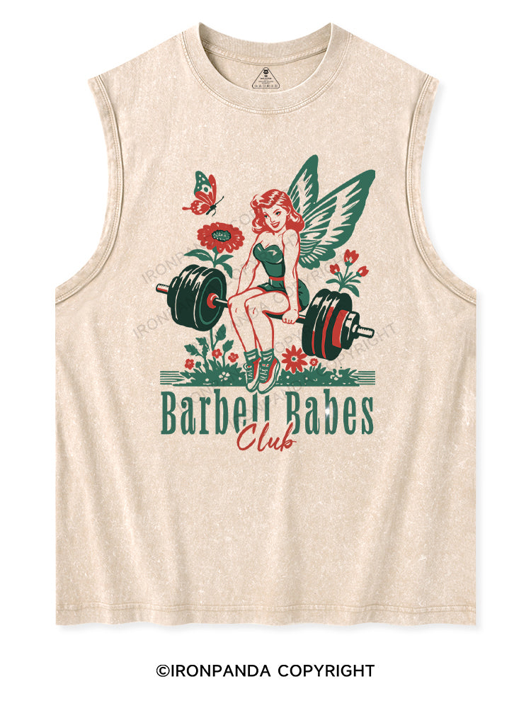BARBELL BABES CLUB Washed Tank