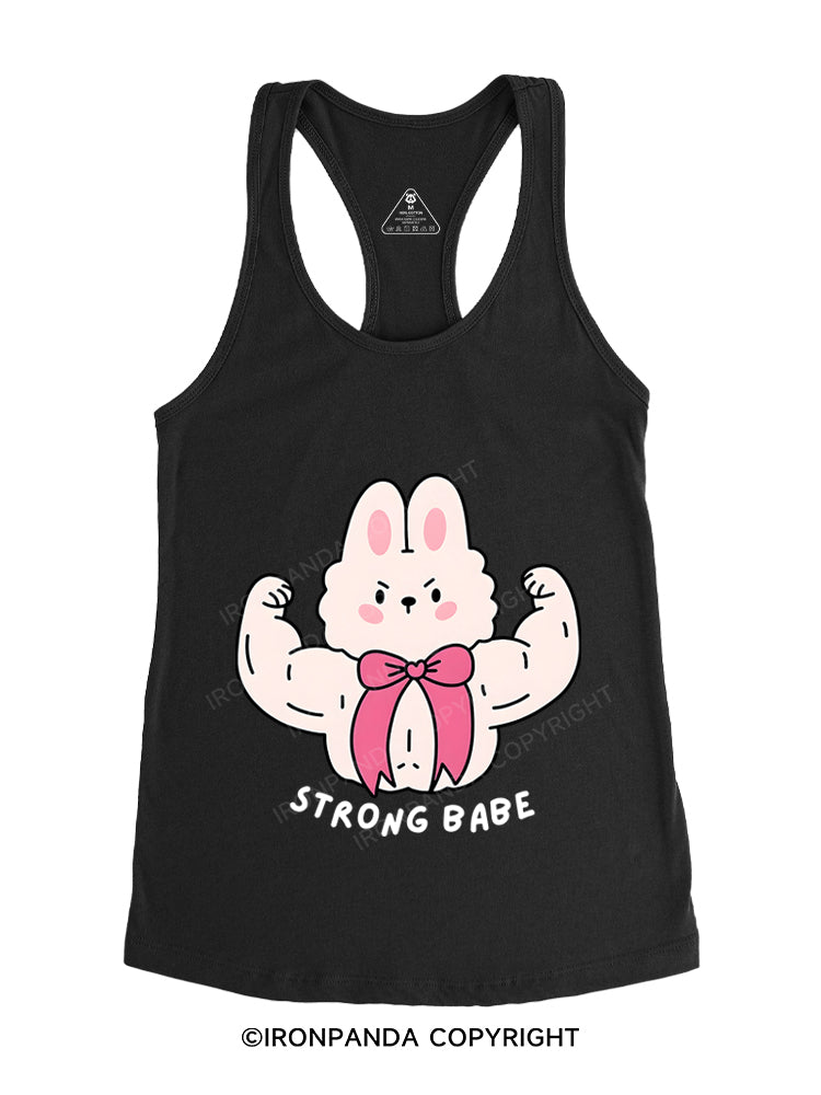 STRONG BABE Gym Racerback Tank