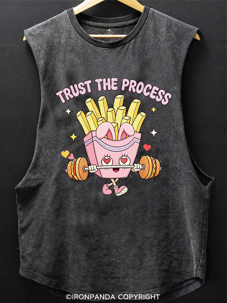TRUST THE PROCESS SCOOP BOTTOM COTTON TANK