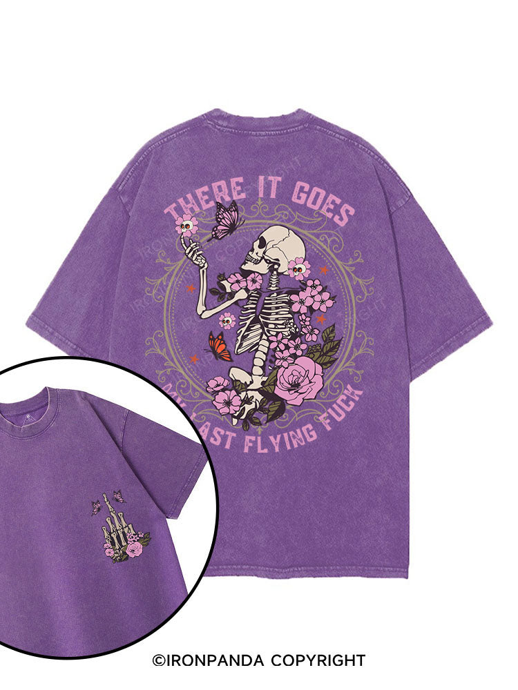 There It Goes My Last Flying Fuck printed Gym Shirt