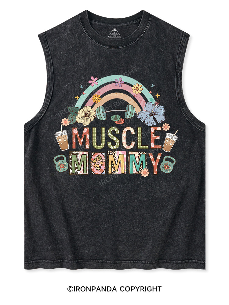 MUSCLE MOM Washed Tank