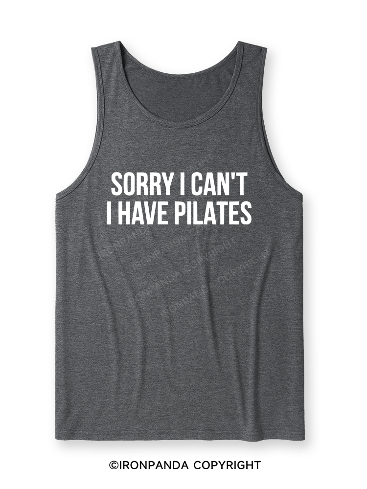 SORRY I CAN’T HAVE PILATES Ultra Soft Heather Tank