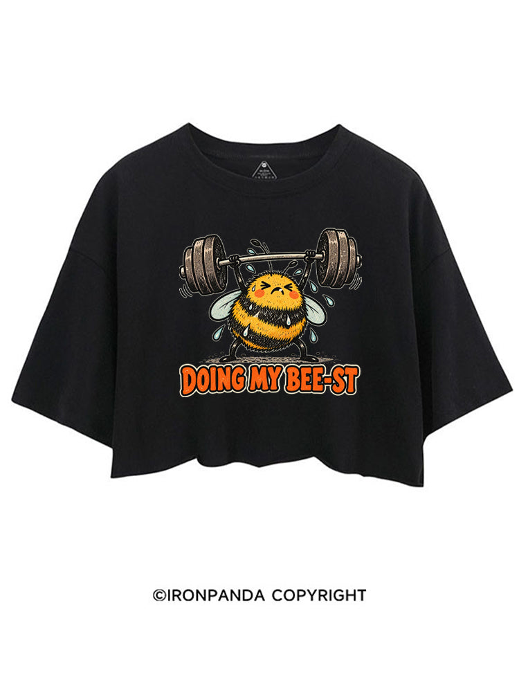 DOING MY BEE-ST CROP TOPS